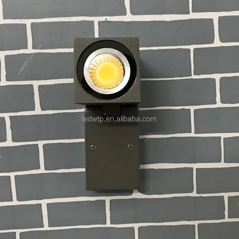 Good Quality 90 Degree Rotating GU10 Outdoor Waterproof LED Porch Light Balcony Stair Villa Wall Light 7W COB Exterior Wall Lamp