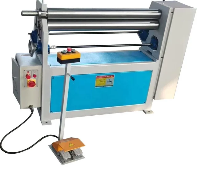 Top Quality  Electric Slip Roll Plate Bending Roll Machine 2 mm Thick Power 3 Roller Rolling Machine