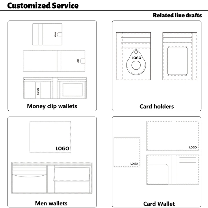 Custom Logo Printing Mini Front Pocket Wallet Credit Card Holder Slim RFID Blocking Sleeves Credit Card Protector