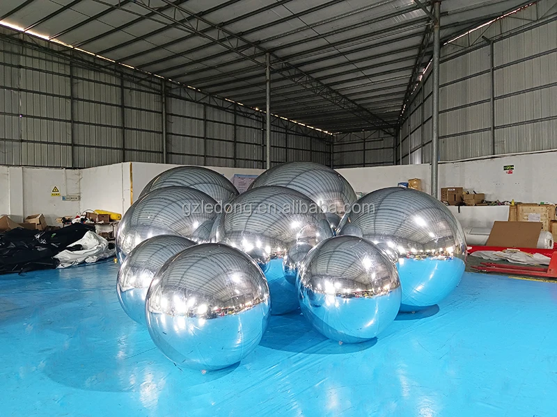 Large Mirror Balls Floating Mirror Ball Inflatable Silver Reflective ...