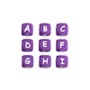 Dark Purple&white letter