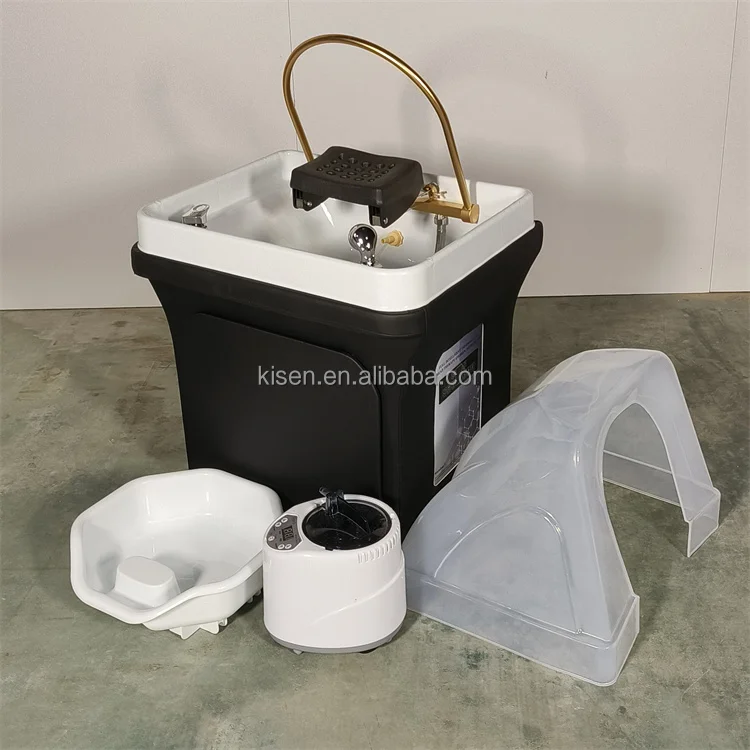 Kisen Portable Shampoo Plastic Bowl With Water Tank Hair Care And