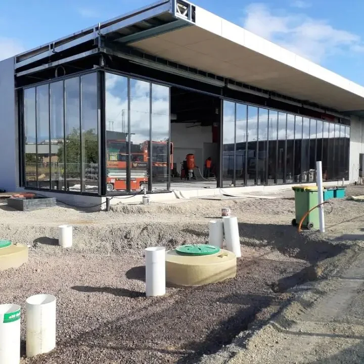 superhouse FPA / NOA Certified  Impact  Rated Aluminium Glass Picture  Shopfront / Storefront windows with Large View