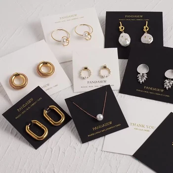 Custom Logo Card Paper Jewelry Packaging for Earrings and Necklace for Small Jewelry Items
