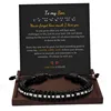Bracelet + carte "À mon fils"