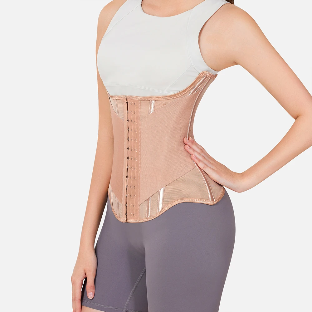 Women Shaping Corset Tummy Control Shaper Bilayer High Compression Female Trendy Fajas Shaping Waist Trainer Corset Shapewearr details