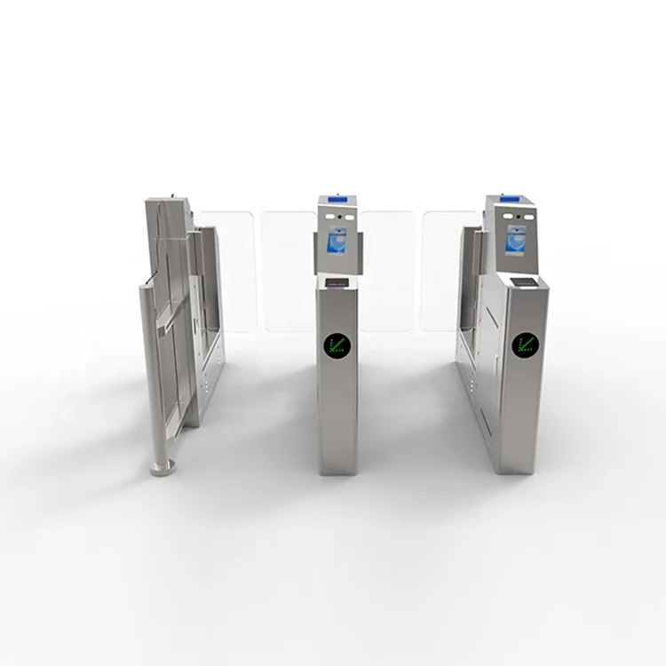 Office Building Entrance Security Access Control Fast Pass Lane Commercial Swing Gate