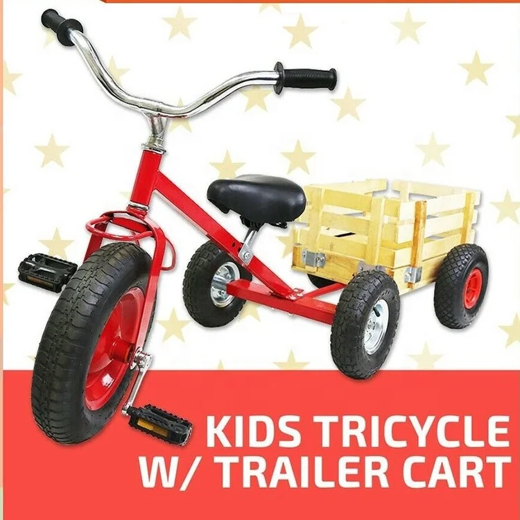 Hot Sales Wheel Baby Bicycle Trailer Kids Baby Wagon Cart Tricycle  Bicycle Bike Cart &Wagon Combo