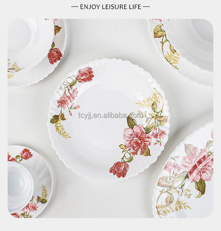 In Stock Cheap Dinner Set 38 Pieces Luxury Modern Dinner Set With