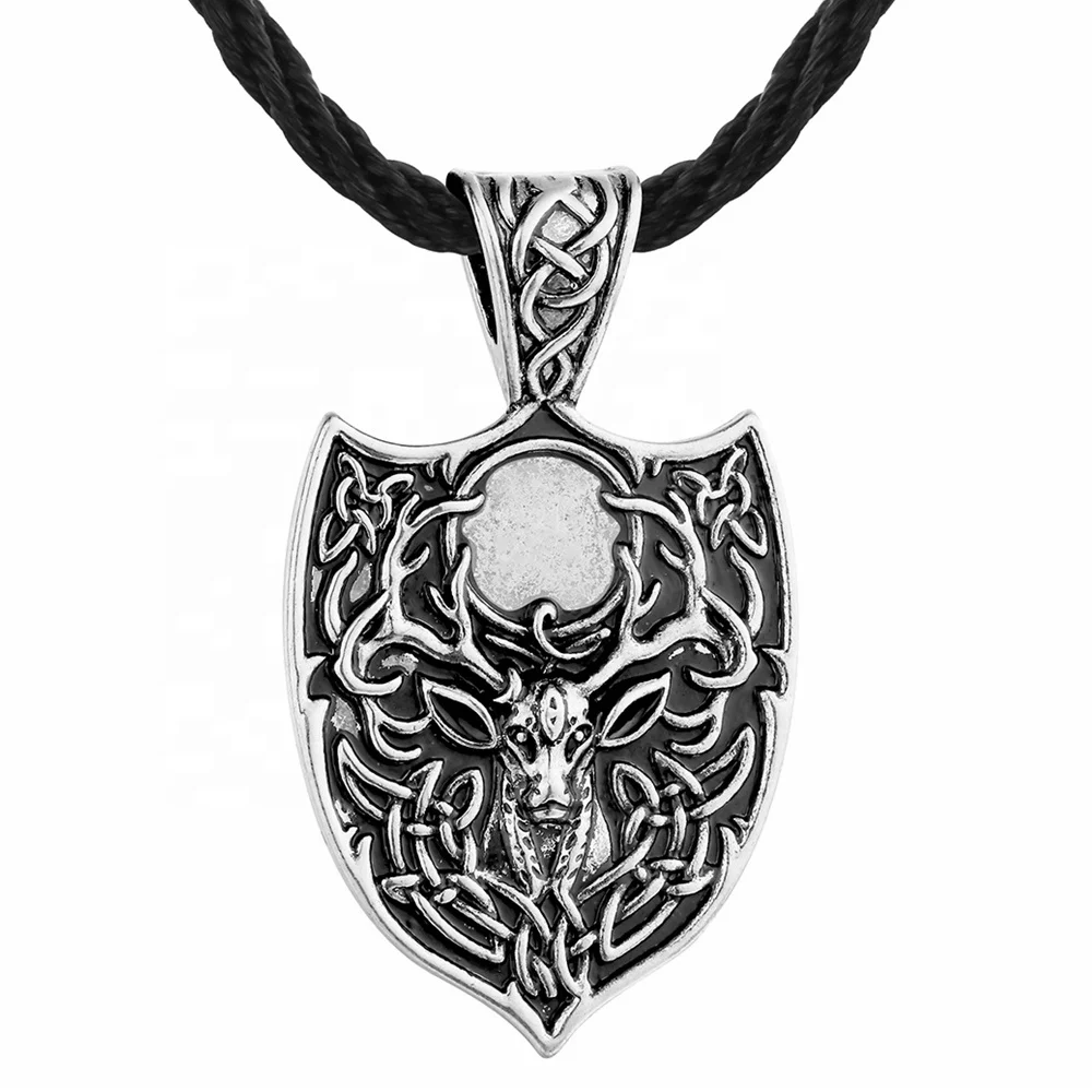 Antik Perisai Jimat Liontin Kalung Dengan Rantai Kulit Ganda Ganda Rusa Viking Kalung Buy Viking Kalung Rusa Kalung Jimat Liontin Product On Alibaba Com