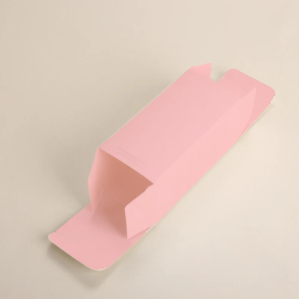 product jinayon custom pink soft white card paper box folding perfume bottle packaging with hot stamping logo for cosmetics-4