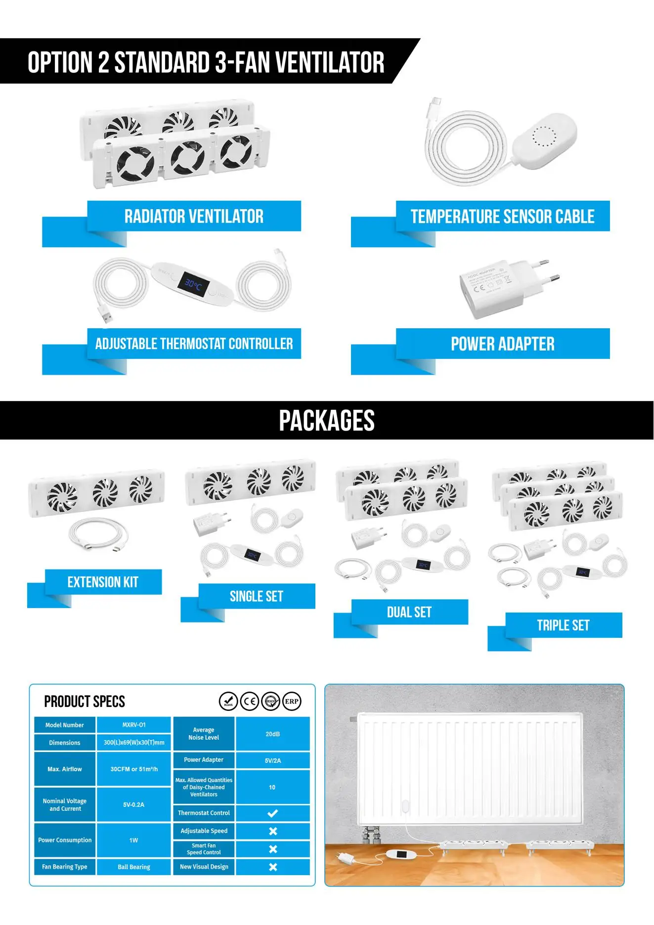Radiator, MXRV-S02, 5V, Plastic, CFM - detail 22