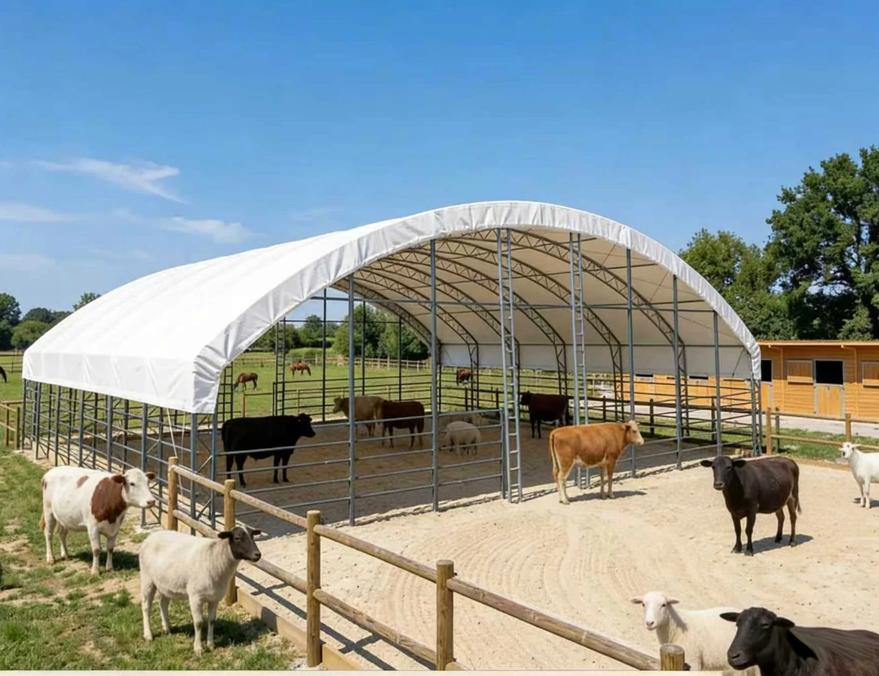 Livestock Shelter,  Horse  Run-in Shelter,  Equine Shelter,  Sheep Shelter, Pasture Tents