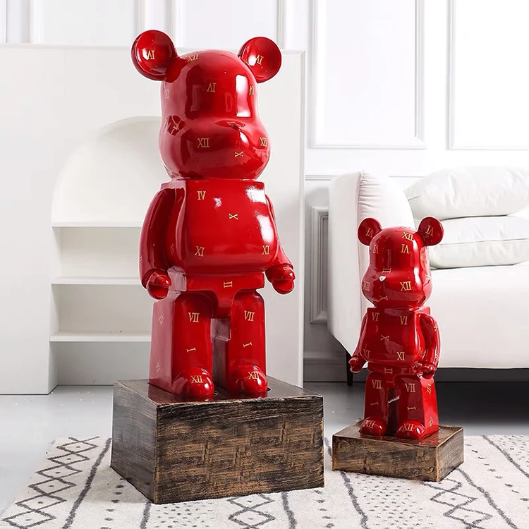 Cartoon Resin Statue Bearbrick Home Decor Toys 135cm Bearbrick