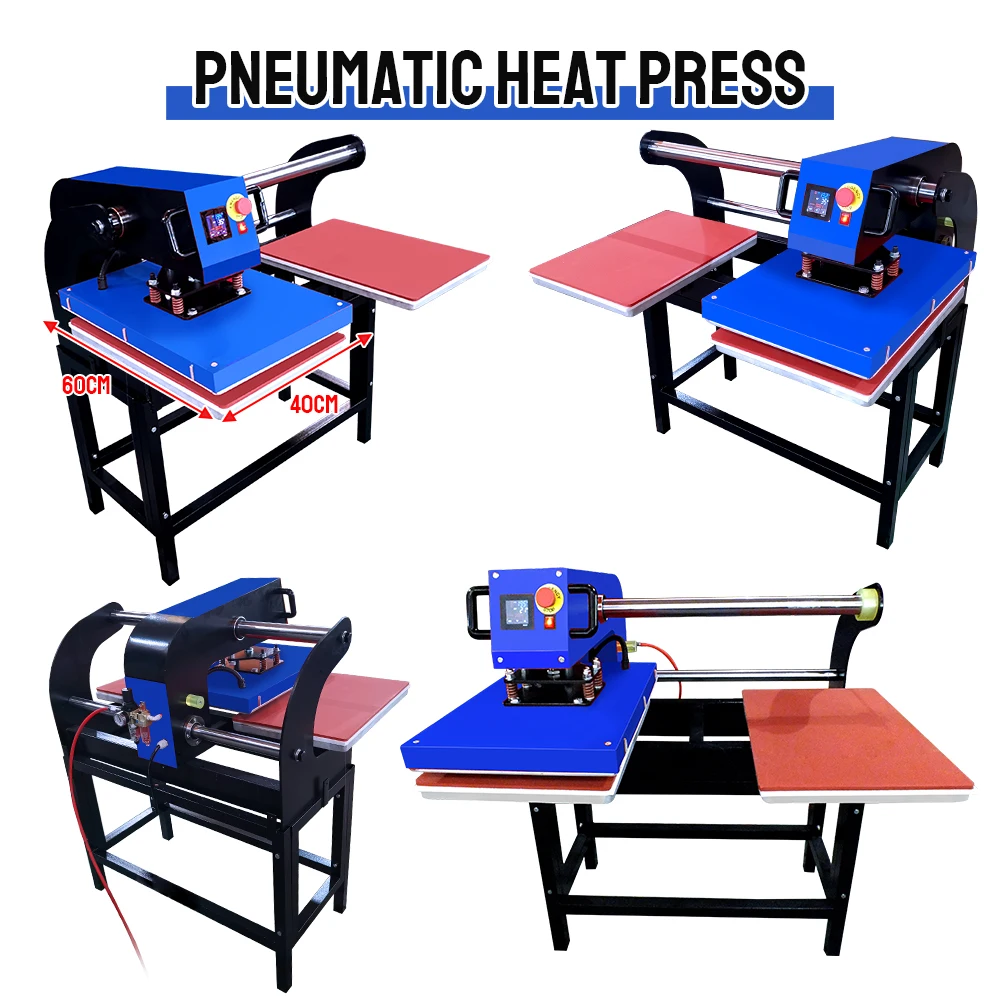 Xingyan Hot Sale 40*60cm Pneumatic Double Stations Large Format Heat Press Machine Tshirt