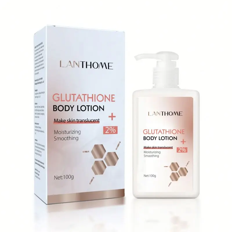 glutathione whitening and smoothing body cream Lanthome New 100ML Lady Skincare Shine Lotion Skin Moisturizing Body Lotion Lanthome New GHK-Cu Copper Peptides Serum