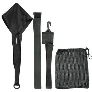 Swimming Strength Training Resistance Belt with Drag Parachute 360° Rotation Swimming Resistance Parachute