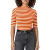 Orange White Striped