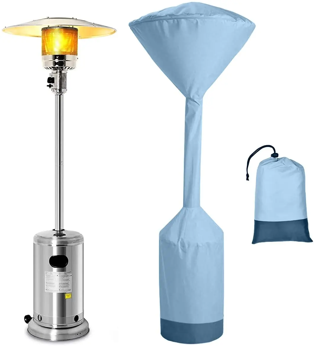 Sky Blue Breathable Oxford Patio Heater Covers Waterproof Outdoor