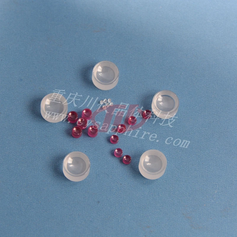High Precision Micro Synthetic Double Cup Sapphire Ring Washer Ball Ruby Nozzle Ball Watch Compasses Jewel Bearing