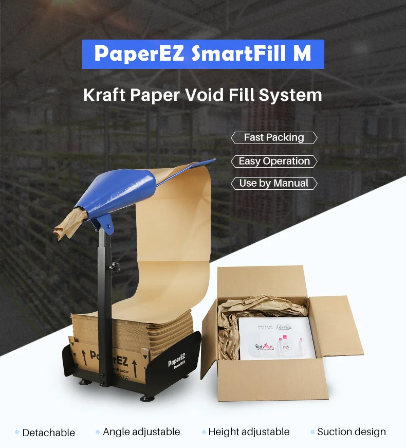 Paperez Smartfill Manual Kraft Paper Void Fill Dispenser Machine For