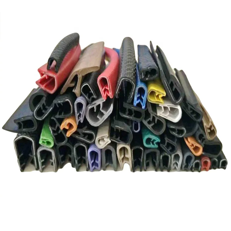 C Shape Rubber Profiles U Type EPDM Rubber Extrusion Parts Window Weather Strip Various Sizes Can Be Customized