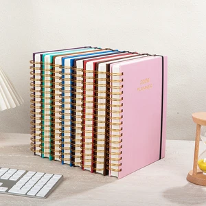 Customized A4 B5 A5 Daily Schedule Planner Book Self-Efficiency Manual Manifestation Goal Journal Spiral Style Thread Sewing