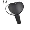 Black heart handle mirror