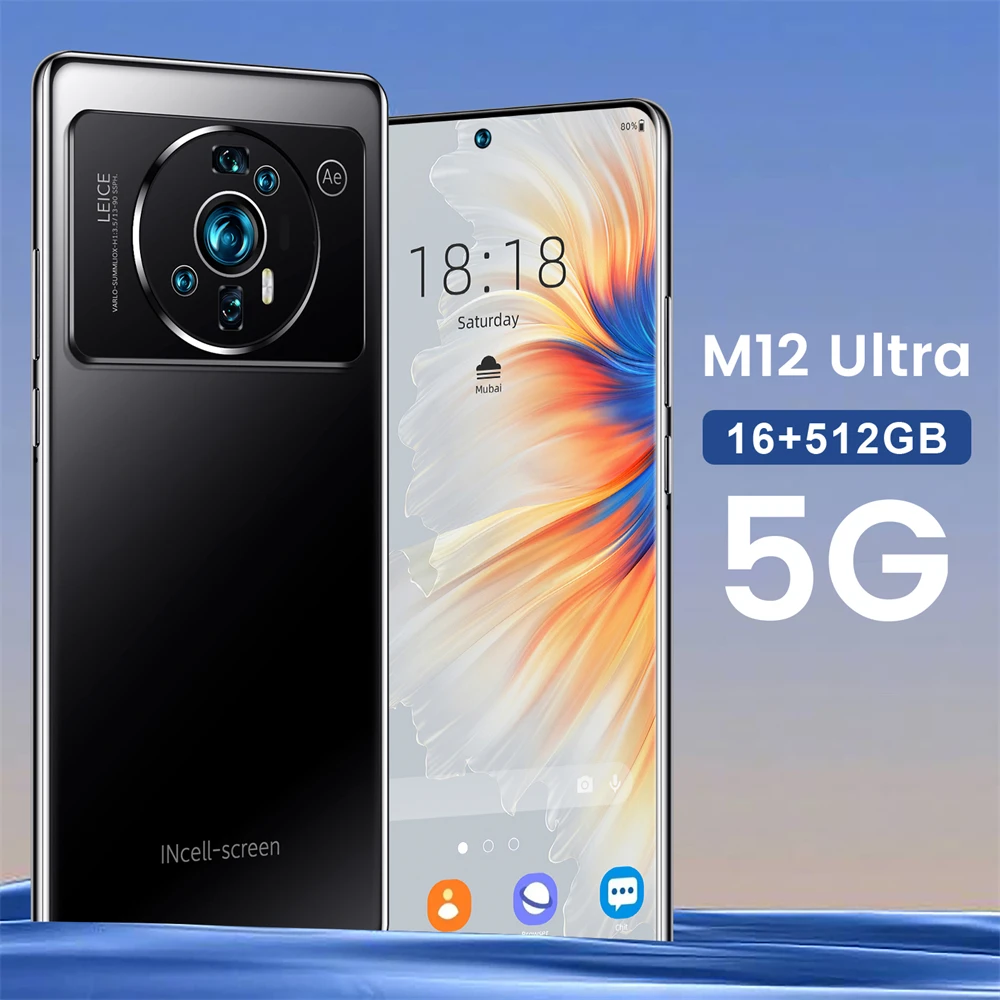 Unlocked Goophone M12 PRO 16+512GB Unlocked Mobile Phone