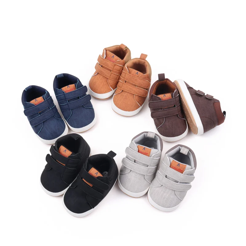 High Quality Soft TPR Outsole PU Unisex Baby Sport Shoes for Boys Spring Autumn Baby Toddler Shoes