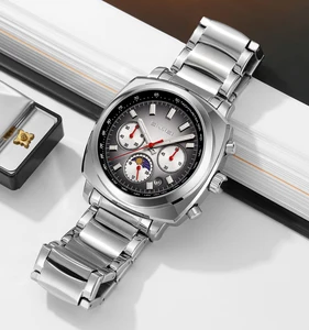 Famous Brand SKMEI 9360 New Model Date Wholesale Luxury Quartz Watches Stainless Steel Custom Logo Watches Men Wrist