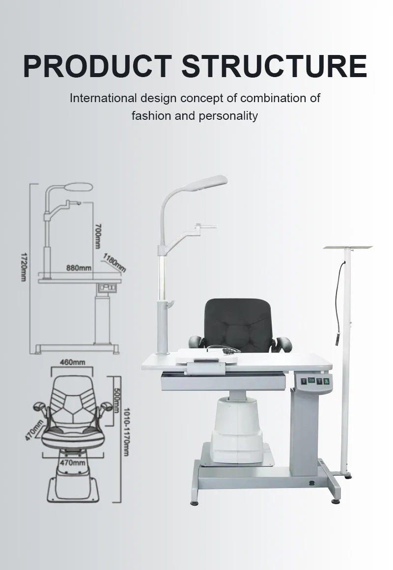 Rightway Brand Best Sale Customized Combined Table Ophthalmic Chair Unit C-180A+B