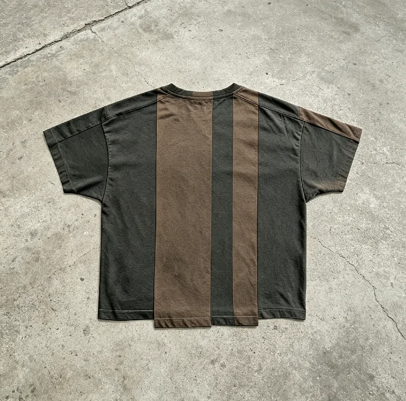 100% Cotton Raglan Ringer Color Block Heavyweight Oversized Streetwear Unisex Screen Print Graphic Custom T Shirt gallery 2