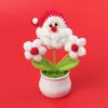 Red (old man's head + red heart white puff)