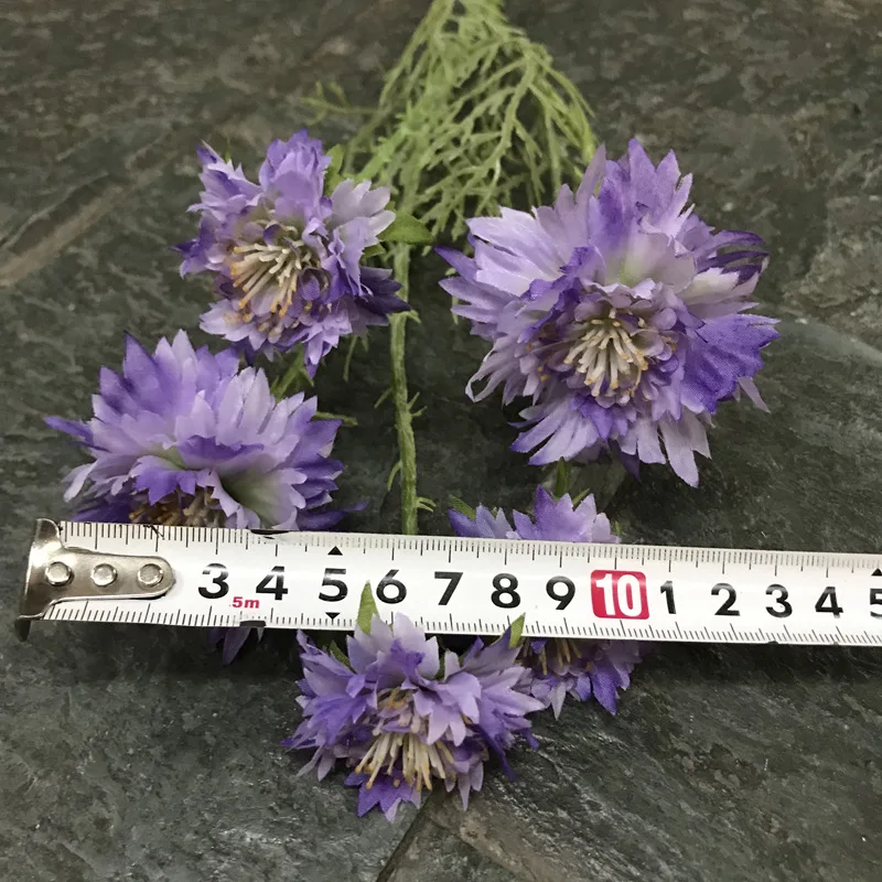 R140 Factory Wholesale Artificial Chrysanthemums Silk Bouquet Flowers