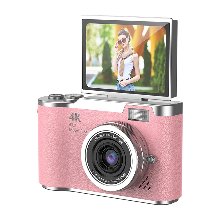 Flip Screen Camera - 2.4 Inch Folding Rotary Video Recorder