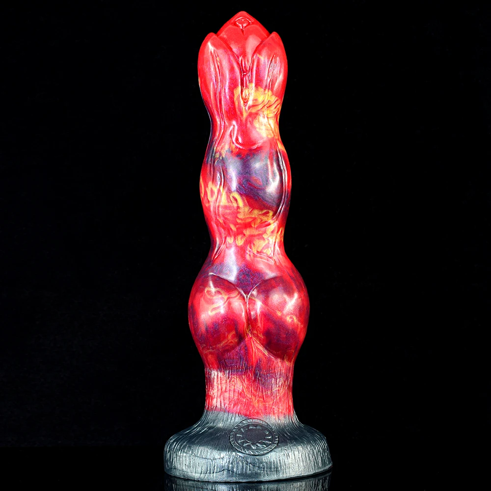 Wholesale New products 2022 NNSX 24.5cm long dildo medical silicone sex toy erotic anal plug smooth adult shop knot dildo for women From m.alibaba pic