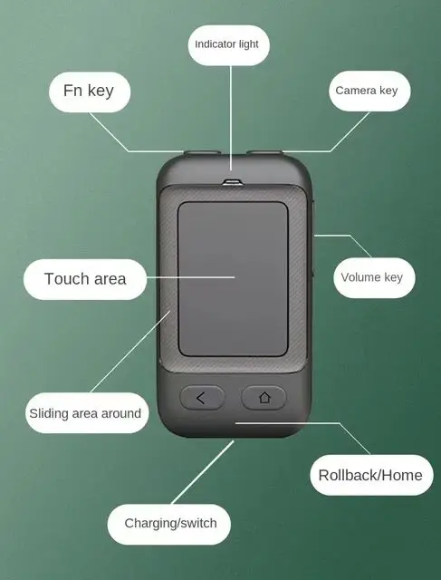 Android Ios Phone Tablet Laptop Mobile Screen TV BT Wireless Remote Control Touch Remote Control Take Pictures