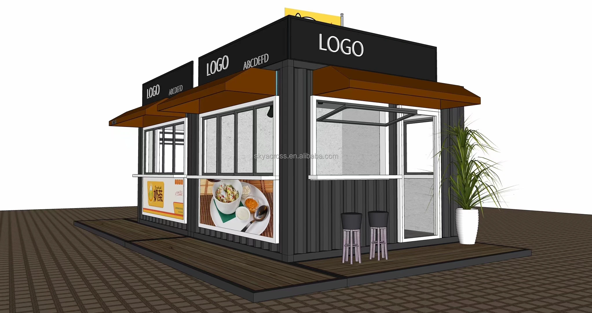 Source Custom Made Mini Outdoor Booth Pop Up Shipping Container for Coffee  Shop Bar on m.