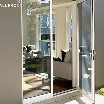 Modern Designed Double Open Spring Casement Doors Front Soundproof Aluminum Alloy Finished Surface for Villa Exterior