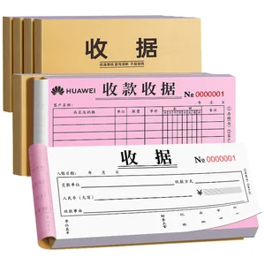 Customizable Blue Business Receipt Book Personalized with Carbonless NCR Paper for Personal Business Use