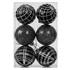 Painted 6cm6pcs (black 3 types of ice crack)