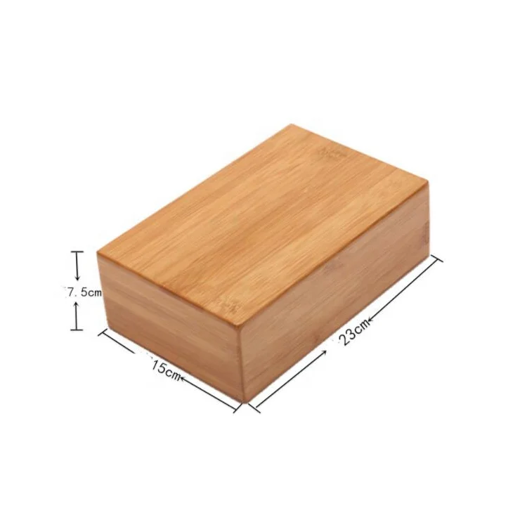 YUANFENG Натуральный Бамбуковый блок для йоги кирпич для йоги печать бамбука на заказ