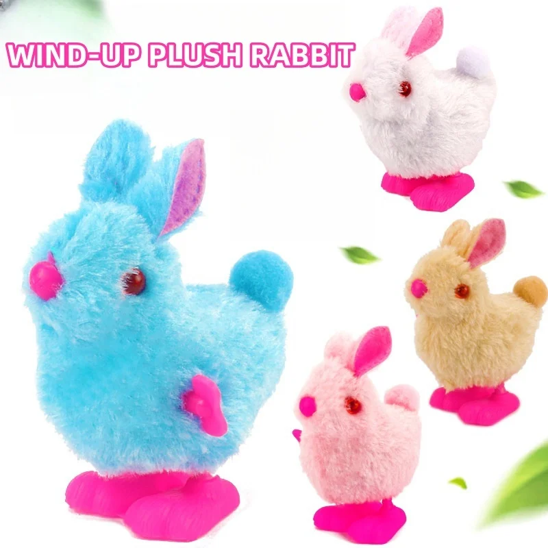 2024 Заводские оптовая продажа детские игрушки с мультяшным плюшевым Кроликом заводные для детей развивающие забавные