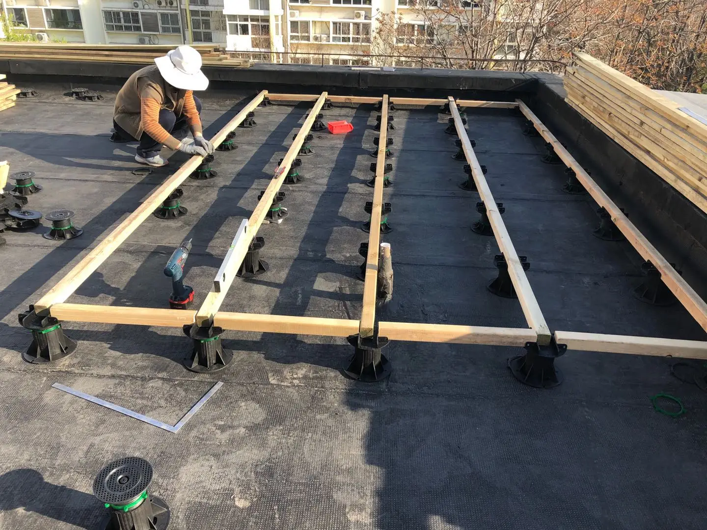 JNZ TA-U 19-70mm Pedestal System for Easy Tile Installation
