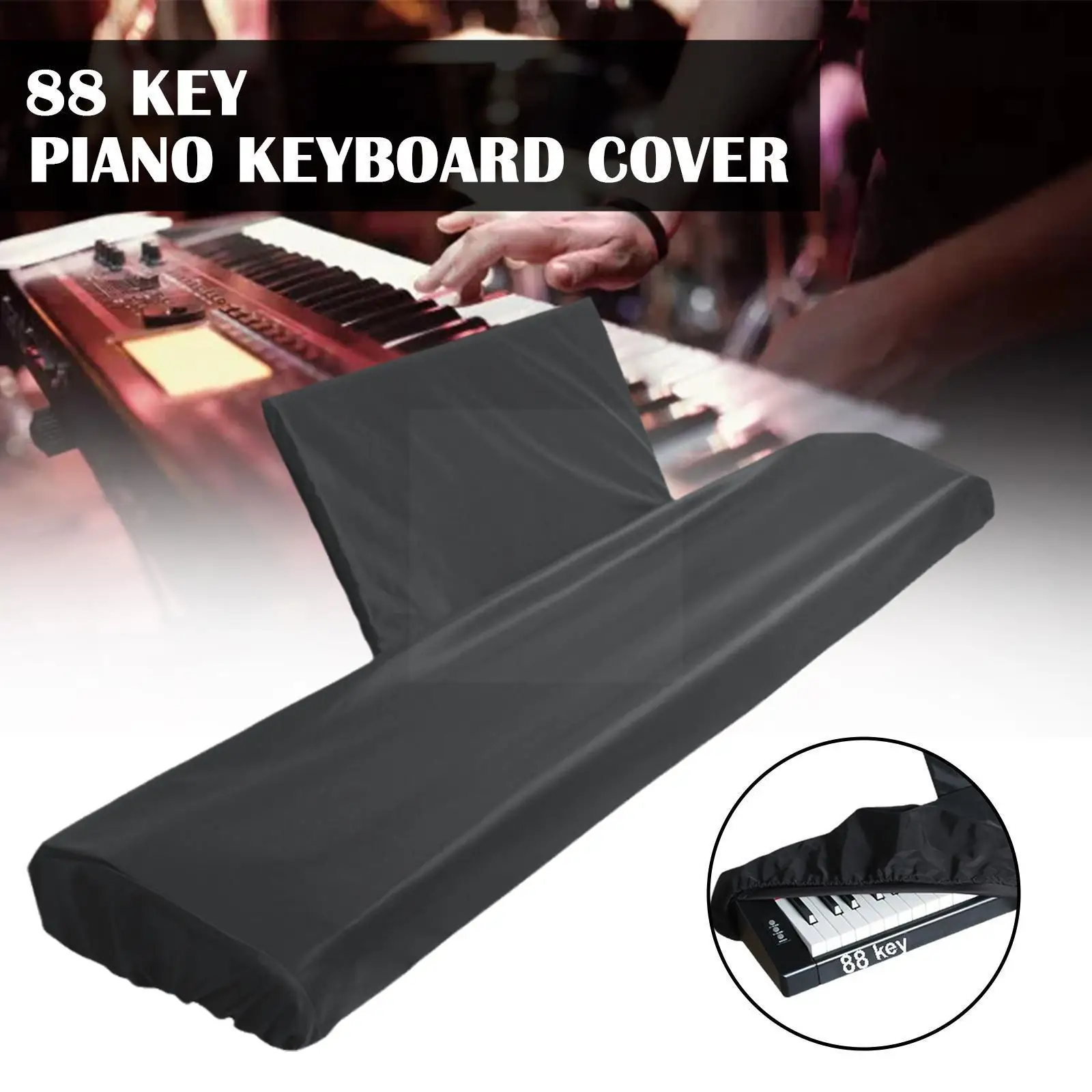 Dehnbare Klavierabdeckung Klaviertastatur Abdeckung - Staubschutz Für 88 Tasten Digitalpianos Keyboard Staubschutz