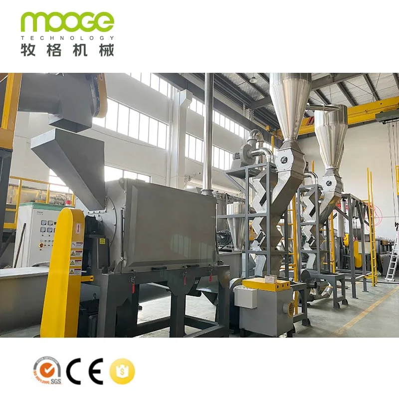 High Capacity Pet Bottles Recycling Washing Machine With Eddy Current Sorting Equipment