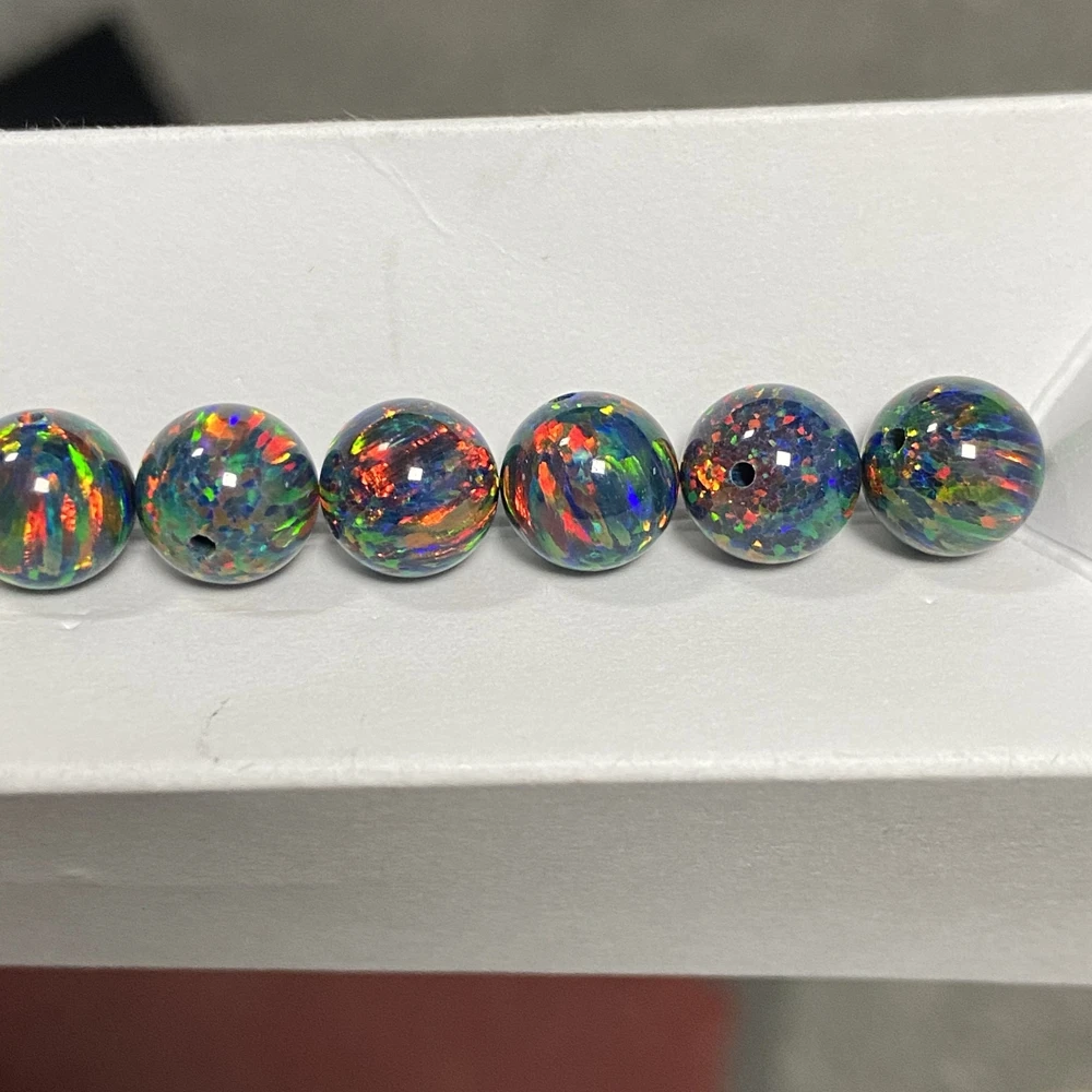 hq gems synthetic opal stone 8mm