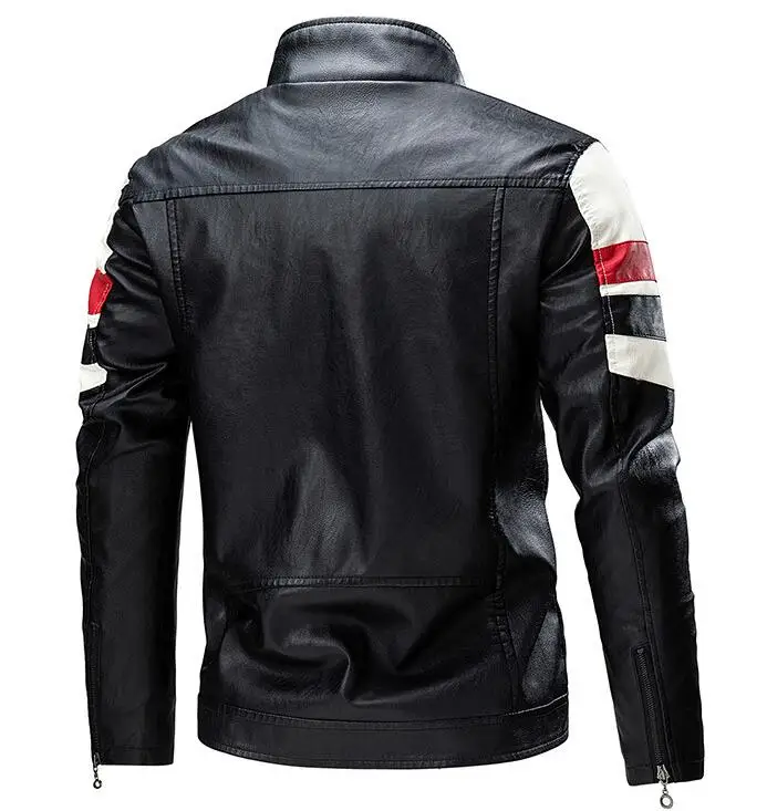 Men Winter Designer Outdoor Jackets Fashion Coat Locomotive Motorcycle Black Leather Jacket_voghion.com