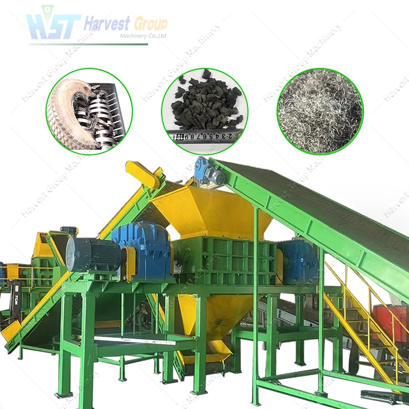 High Output Automatic Tyre Recycling Machine to Make Rubber Powder Waste Tire Recycling Plant Cost